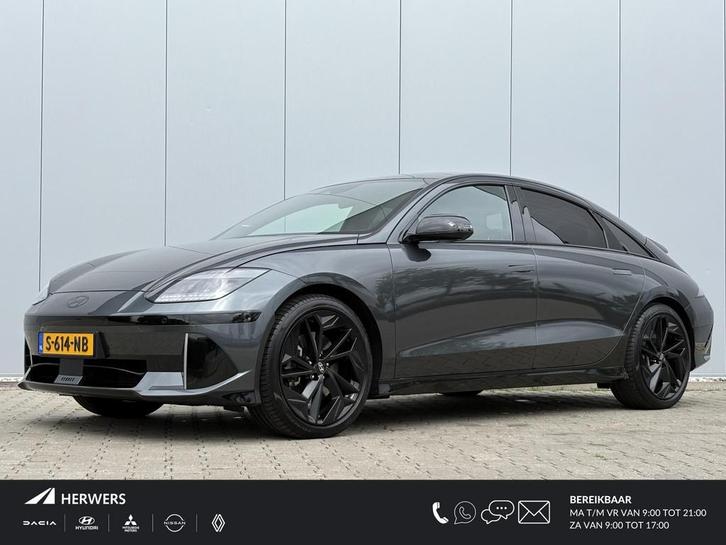 Hyundai IONIQ 6 First Edition AWD 77.4 kWh Schuifkanteldak /, Auto's, Hyundai, Bedrijf, Te koop, IONIQ 6, 360° camera, 4x4, ABS