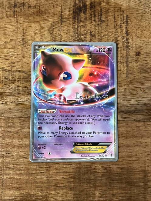 Mew EX #46 Ian Whiton Signed, Hobby en Vrije tijd, Verzamelkaartspellen | Pokémon, Zo goed als nieuw, Losse kaart, Ophalen of Verzenden