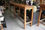Mooie lange smalle bartafel statafel hout horeca 300x50