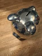 Zilverkleurig Aardewerk Spaarvarken, Ophalen of Verzenden, Zo goed als nieuw