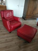 Fauteuil met hooker bordeau rood, Huis en Inrichting, Ophalen