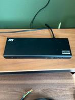 ACT USB‑C Triple 4K Docking Station – 3 4K‑monitoren, Ophalen of Verzenden, Zo goed als nieuw, Laptop