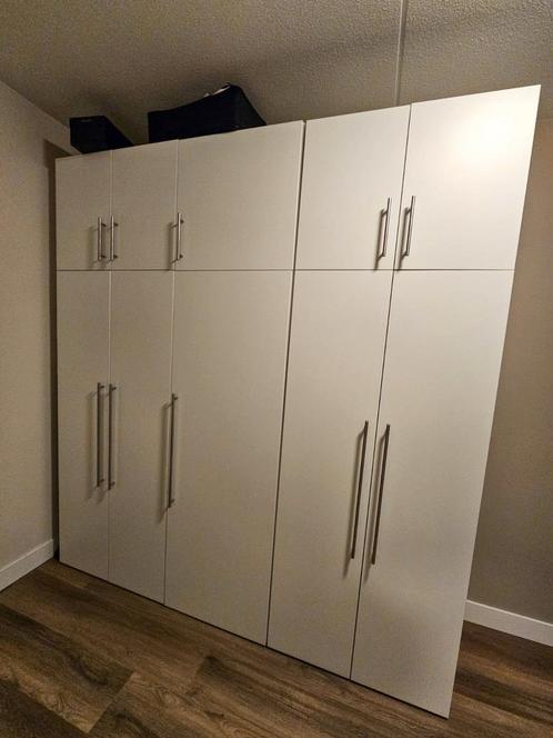 IKEA KAST DEUREN - PLATSA FONNES WIT, Huis en Inrichting, Kasten | Kledingkasten, Zo goed als nieuw, 150 tot 200 cm, 50 tot 100 cm