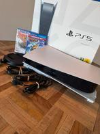 PlayStation 5 Disc Version + 2 Games, Spelcomputers en Games, Spelcomputers | Sony PlayStation 5, Ophalen of Verzenden, Zo goed als nieuw