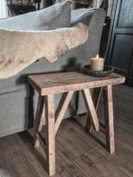 ~Stoer Sober Landelijk Houten Krukje/Bankje~, Huis en Inrichting, Woonaccessoires | Overige, Ophalen of Verzenden, Zo goed als nieuw