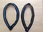Halsketting - jeans - ong. 90 cm - 2 stuks, Ophalen of Verzenden, Zo goed als nieuw, Blauw, Overige materialen