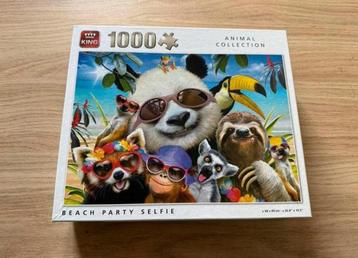 Puzzel 1000 stukjes dieren selfie beschikbaar voor biedingen