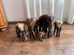 Houten olifanten, Ophalen, Zo goed als nieuw, Beeldje of Figuurtje