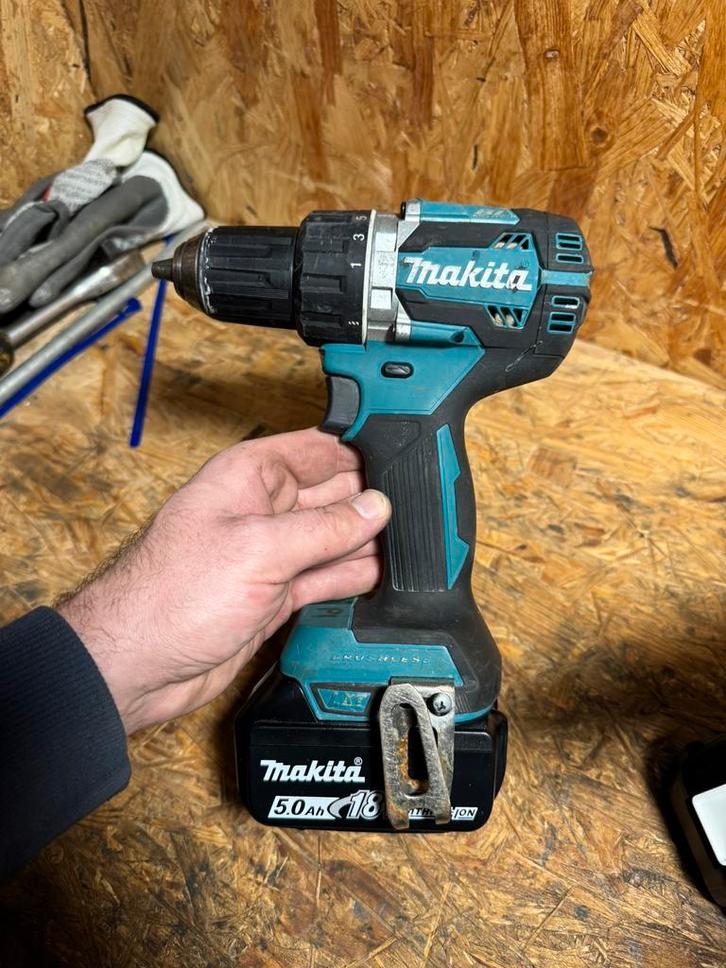 4x Makita DDF484  LXT boormachine met 18V 5.0Ah accu, Doe-het-zelf en Verbouw, Gereedschap | Boormachines, Zo goed als nieuw, Boor- en Schroefmachine