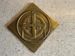 Koperen Plaquette Verhuisbedrijf Amsterdam 1977, Ophalen of Verzenden