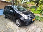 Nissan Pixo 1.0 50KW 5D 2010 Zwart Airco, Auto's, Voorwielaandrijving, 200 kg, 4 stoelen, Origineel Nederlands