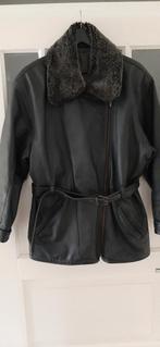 Nappa Leren Winterjas met Bontkraag, maat 42/44., Kleding | Dames, Ophalen of Verzenden