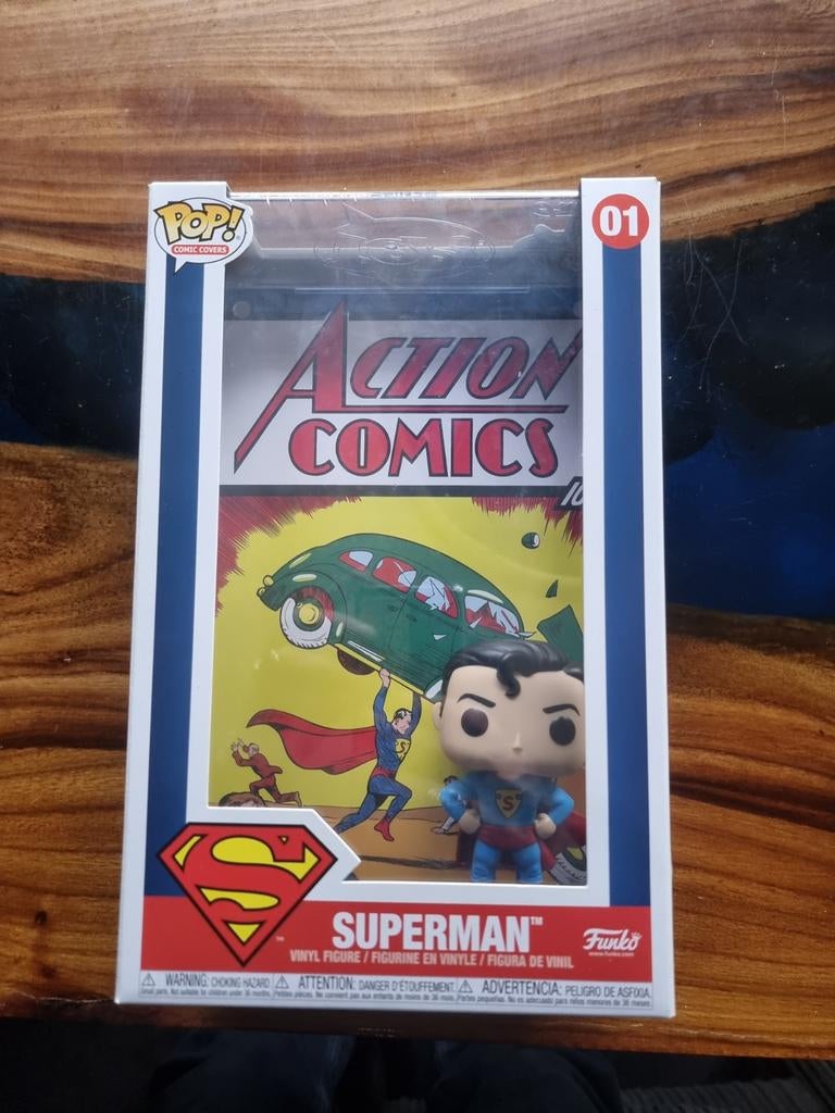 Funko Pop! Superman Action Comics #01, Ophalen of Verzenden, Nieuw