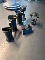 Tinnen Miniaturen voor Letterbak, antiek, Ophalen of Verzenden