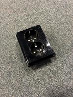 Ca 700 Gira zwart glanzend dubbele stopcontacten, Gebruikt, ., Ophalen of Verzenden, .