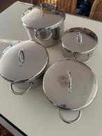 Sigg Calotherm 18/10 pannenset aangeboden, Ophalen of Verzenden, Gebruikt, Rvs, Pannenset