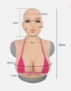 Siliconen masker met borsten cup D, Ophalen of Verzenden, Nieuw, Accessoires