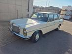 Mercedes W115 220D, Auto's, Achterwielaandrijving, Zwart, 60 pk, Wit