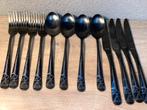 Zwart bestek set Amefa Austin Horizon zwart, Ophalen of Verzenden, Zo goed als nieuw, Rvs of Chroom