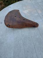 Leren  zadel, Fietsen en Brommers, Ophalen of Verzenden, Zo goed als nieuw, Algemeen, Zadel