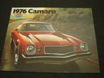 folder Chevrolet Camaro modeljaar 1976 - Engels, Ophalen of Verzenden, Zo goed als nieuw, Chevrolet
