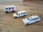 3 ambulances Norev Playart en Matchbox samen 1,50, Ophalen of Verzenden, Gebruikt, Auto, Matchbox