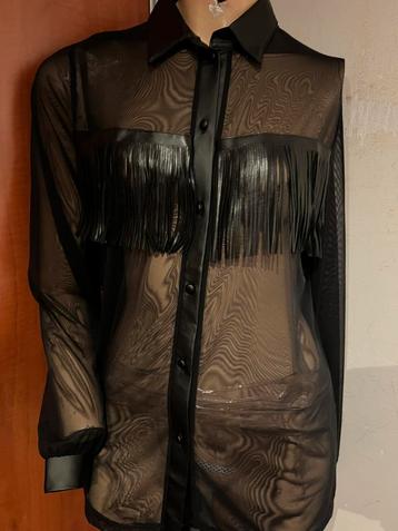 INTIMISSIMI blouse met skai leer maat m origineel ZGAN beschikbaar voor biedingen