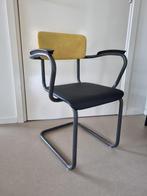 vintage kantoor stoel schoolstoel zeer oud gispen?, Ophalen, Gebruikt, Zwart, Eén