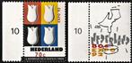 Nederland 1518-1519 serie met tab met nr 10 links Expo., Verzenden, Postfris