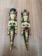 2 Indonesische houten beelden, Antiek en Kunst, Ophalen of Verzenden