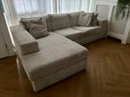 GRATIS! Loungebank Lelystad, Huis en Inrichting, Banken | Bankstellen, Ophalen, Hoekbank met ribstof, 250 tot 300 cm, Gebruikt