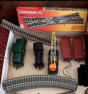 Fleischmann HO Profi Gleis,loc,kraan,wissels,rails,electro+ beschikbaar voor biedingen