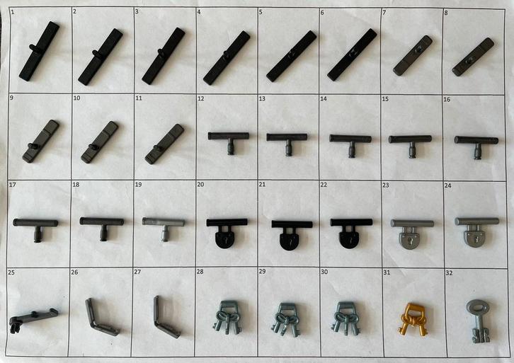 Losse sloten slotje sleutel, Kinderen en Baby's, Speelgoed | Playmobil, Nieuw, Los playmobil, Ophalen of Verzenden