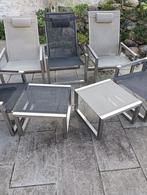 Royal Botania Ninix relaxstoel verstelbaar RVS, Tuin en Terras, Tuinstoelen, Ophalen, Zo goed als nieuw, Rvs, Verstelbaar