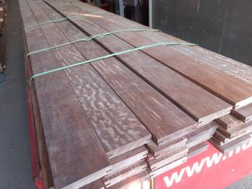 Partij Ipé clipsysteem vlonderplanken 25x130x4850mm 43 stuks beschikbaar voor biedingen