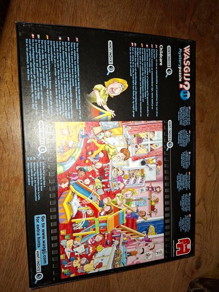 Wasgij Mystery Puzzel 11 - Childcare! 1000 stukjes, Hobby en Vrije tijd, Denksport en Puzzels, Zo goed als nieuw, Legpuzzel, 500 t/m 1500 stukjes