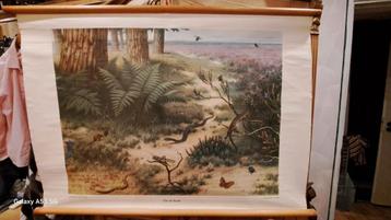 Gave schoolplaat op canvas. beschikbaar voor biedingen