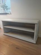 Wit houten tv-kast / wandkast, Huis en Inrichting, Kasten | Wandmeubels, Ophalen, Met plank(en), Gebruikt, Minder dan 150 cm