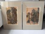 Albert Grosfeld pentekeningen 50*70cm set van 2, Antiek en Kunst, Ophalen