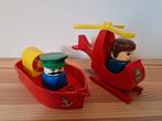 Vintage Duplo boot en helikopter, Kinderen en Baby's, Speelgoed | Duplo en Lego, Ophalen of Verzenden, Gebruikt, Duplo