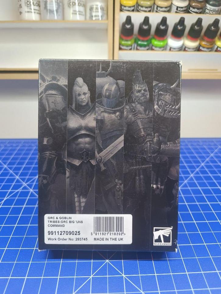 Warhammer Old World Orc Big Uns Command, Hobby en Vrije tijd, Wargaming, Zo goed als nieuw, Warhammer, Figuurtje(s), Geverfd, Ophalen of Verzenden