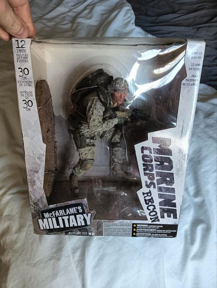 McFarlane military Marine Corps 12 inch figuur in doos, Kinderen en Baby's, Speelgoed | Actiefiguren, Gebruikt, Ophalen of Verzenden