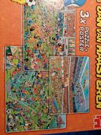 Jan van haasteren voetbalkampioenschap 3 puzzels, Ophalen of Verzenden, 500 t/m 1500 stukjes, Zo goed als nieuw