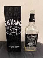 Lege fles Jack Daniels 1 liter + verpakking blik, Ophalen of Verzenden, Zo goed als nieuw, Verpakking