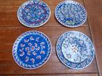 4 keramiek borden, Turks, Kutahya keramiek, Ophalen of Verzenden