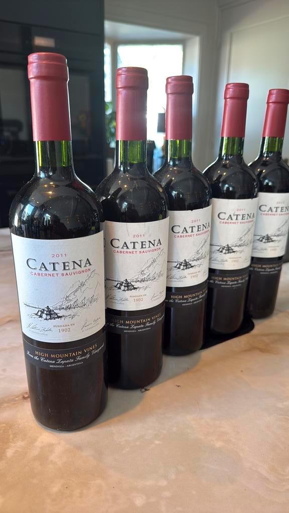 Catena Cabernet Sauvignon 2011 huis Zapata Argentinië, Verzamelen, Wijnen, Zo goed als nieuw, Rode wijn, Ophalen of Verzenden