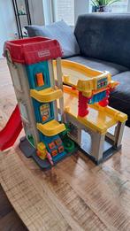 Vintage Fisher Price garage met accessoires., Ophalen of Verzenden, Zo goed als nieuw, Speelset