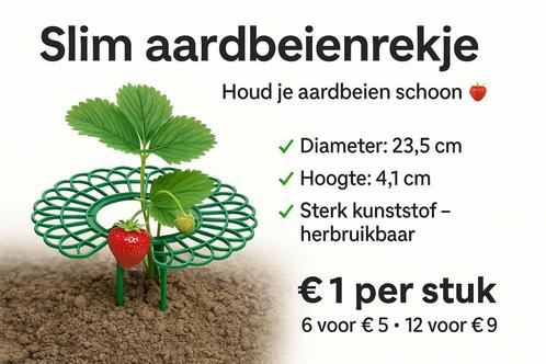 Slim aardbeienrekje | Voorkom schimmel & slakken, Tuin en Terras, Hand-tuingereedschap, Overige soorten, Ophalen of Verzenden