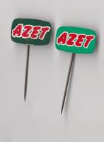 Azet speldjes, Verzamelen, Speldjes, Pins en Buttons, Gebruikt, Niet vindbaar, Niet vindbaar, Speldje of Pin