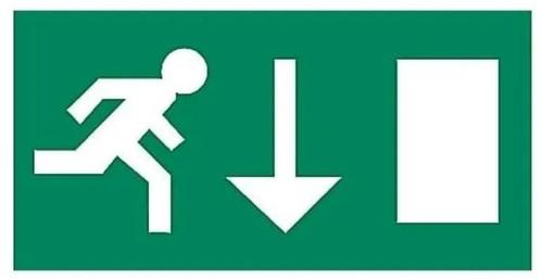 Van Lien vluchtweg pictogrammen acrylglas 42331506 505 504, Doe-het-zelf en Verbouw, Bouwverlichting, Nieuw, Verzenden